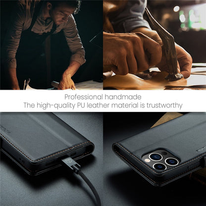 For iPhone 14 Pro Max Leather Case CASEME 023 RFID Blocking 3 Card Slot Mobile Cover
