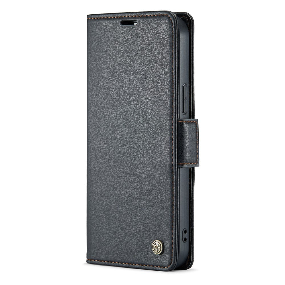 For iPhone 14 Pro Max Leather Case CASEME 023 RFID Blocking 3 Card Slot Mobile Cover