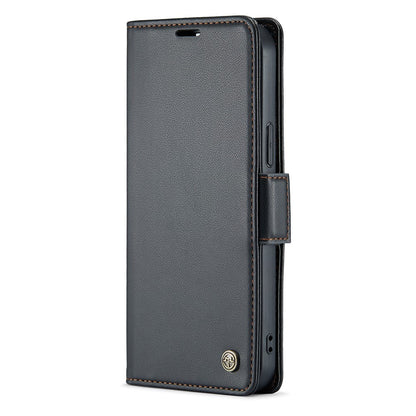 For iPhone 14 Pro Max Leather Case CASEME 023 RFID Blocking 3 Card Slot Mobile Cover