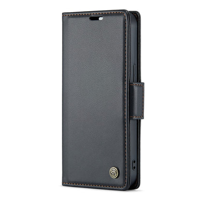 For iPhone 14 Leather Case CASEME 023 RFID Blocking 3 Card Slot Mobile Cover