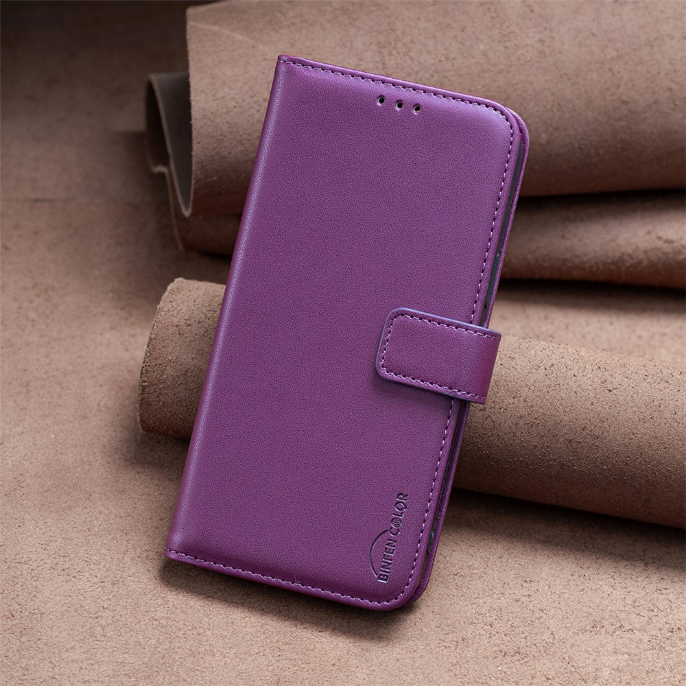 BINFEN COLOR BF17 For iPhone 14 Pro Max PU Leather Flip Wallet Case Folding Stand Phone Cover