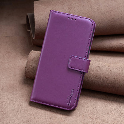 BINFEN COLOR BF17 For iPhone 14 Pro Max PU Leather Flip Wallet Case Folding Stand Phone Cover