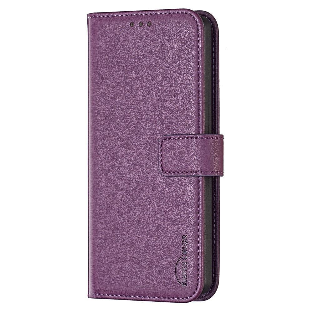 BINFEN COLOR BF17 For iPhone 14 Pro Max PU Leather Flip Wallet Case Folding Stand Phone Cover
