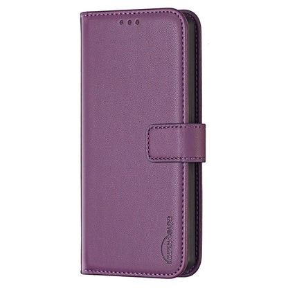 BINFEN COLOR BF17 For iPhone 14 Pro Max PU Leather Flip Wallet Case Folding Stand Phone Cover