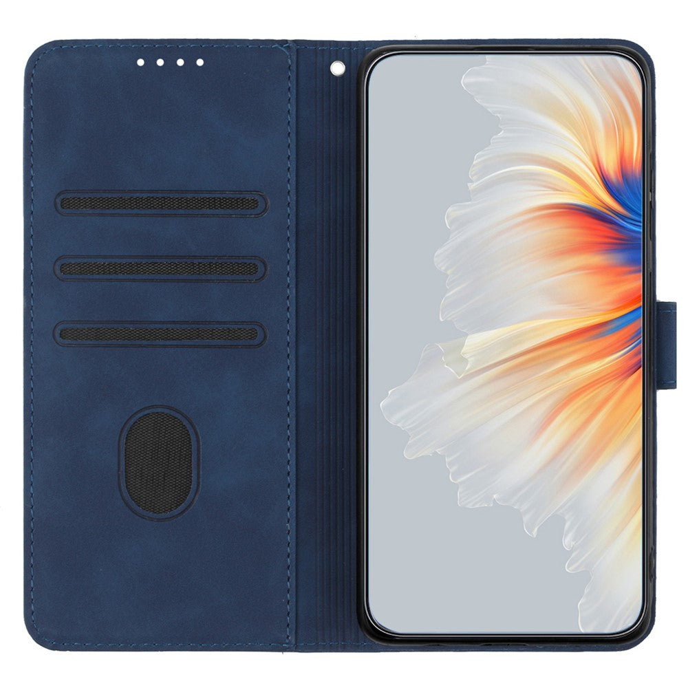 YX003 For iPhone 14 Pro Max PU Leather Wallet Phone Case Folding Stand Imprinted Cover