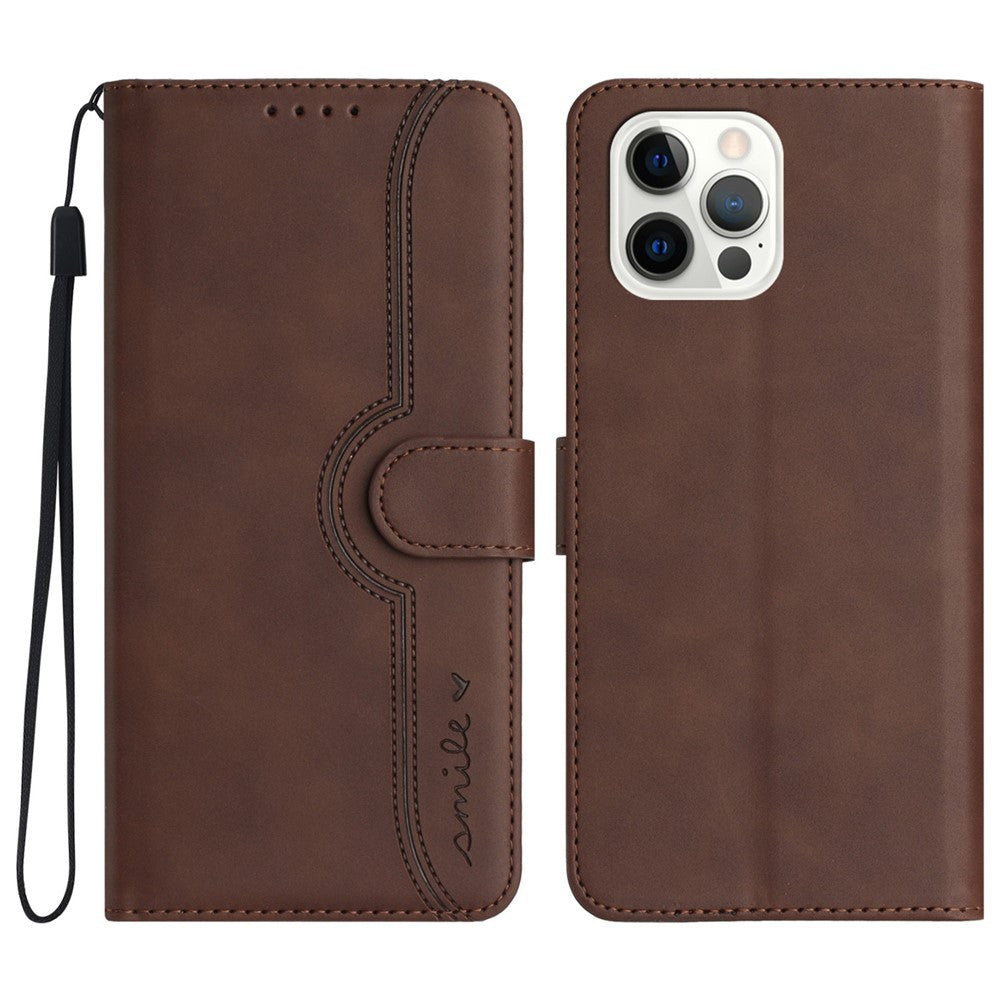 YX003 For iPhone 14 Pro Max PU Leather Wallet Phone Case Folding Stand Imprinted Cover