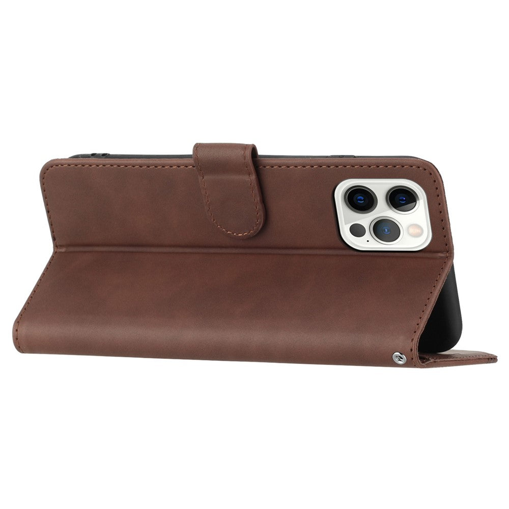 YX003 For iPhone 14 Pro Max Anti-drop Phone Case PU Leather Wallet Stand Imprinted Cover