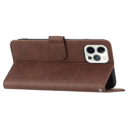 YX003 For iPhone 14 Pro Max Anti-drop Phone Case PU Leather Wallet Stand Imprinted Cover