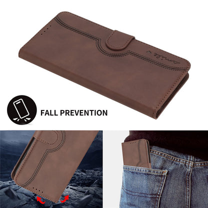 YX003 For iPhone 14 Pro Max Anti-drop Phone Case PU Leather Wallet Stand Imprinted Cover