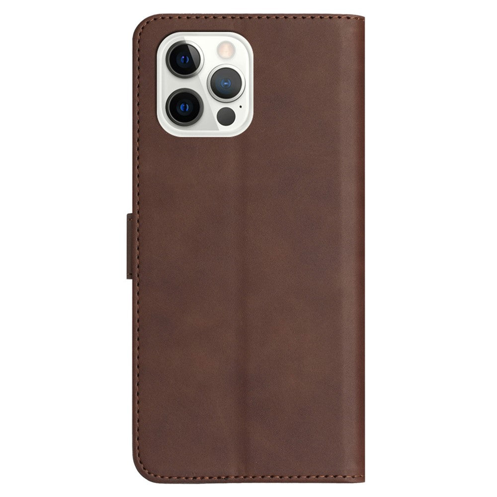 YX003 For iPhone 14 Pro Max Anti-drop Phone Case PU Leather Wallet Stand Imprinted Cover