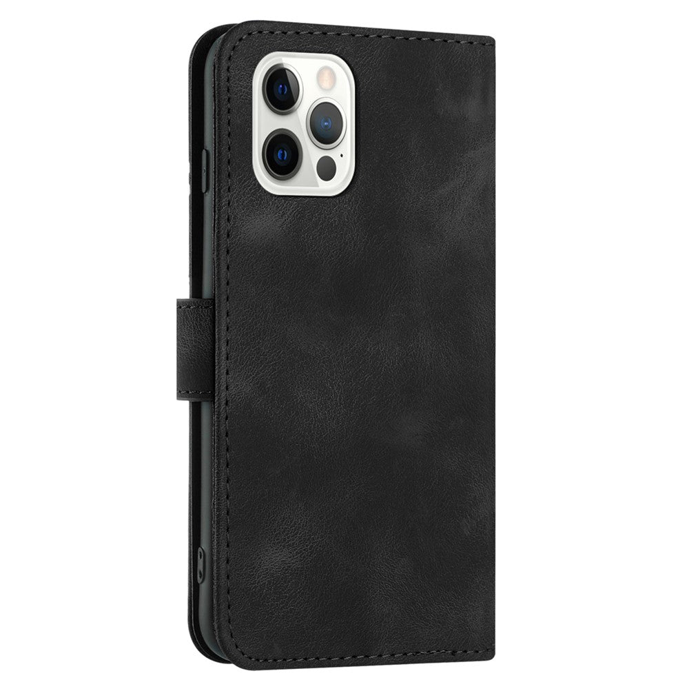 YX0040 For iPhone 14 Pro Max Leather Wallet Phone Case Imprinted Stand Protective Cover