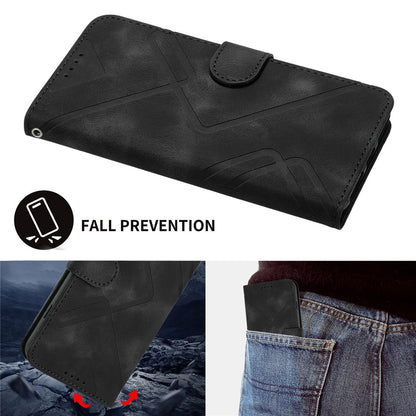 YX0040 For iPhone 14 Pro Max Leather Wallet Phone Case Imprinted Stand Protective Cover