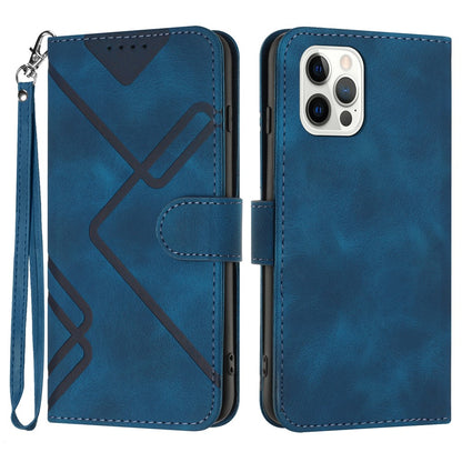 YX0040 For iPhone 14 Pro Max Leather Wallet Phone Case Imprinted Stand Protective Cover