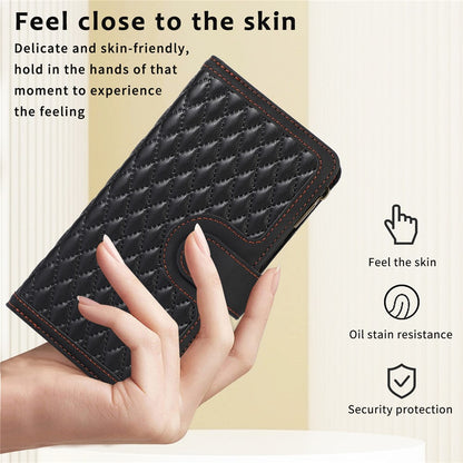 For iPhone 14 Pro Max PU Leather 9 Card Slots Phone Case Imprinted Zipper Pocket Wallet Cover with Stand