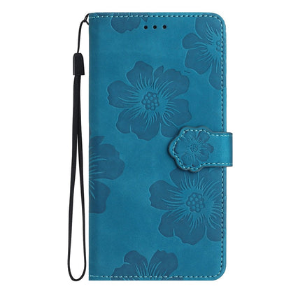 For iPhone 14 Pro Max Flowers Pattern Phone Case PU Leather Flip Stand Wallet Cover
