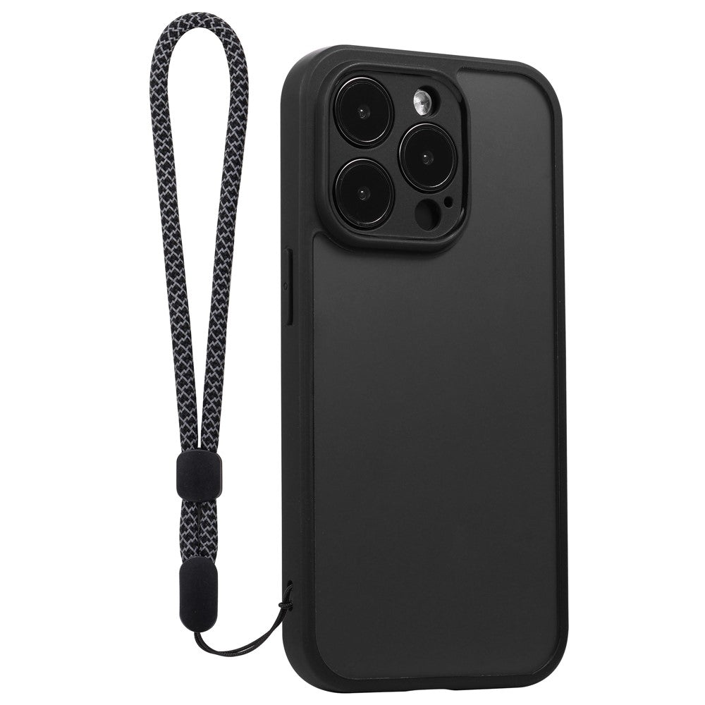 VILI M Series For iPhone 14 Pro Max Precise Cutout Phone Case PC+TPU Back Cover with Wrist Strap