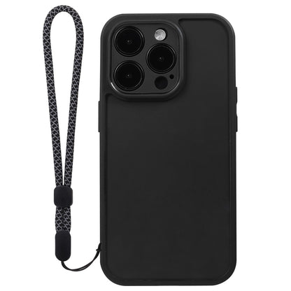 VILI M Series For iPhone 14 Pro Max Precise Cutout Phone Case PC+TPU Back Cover with Wrist Strap