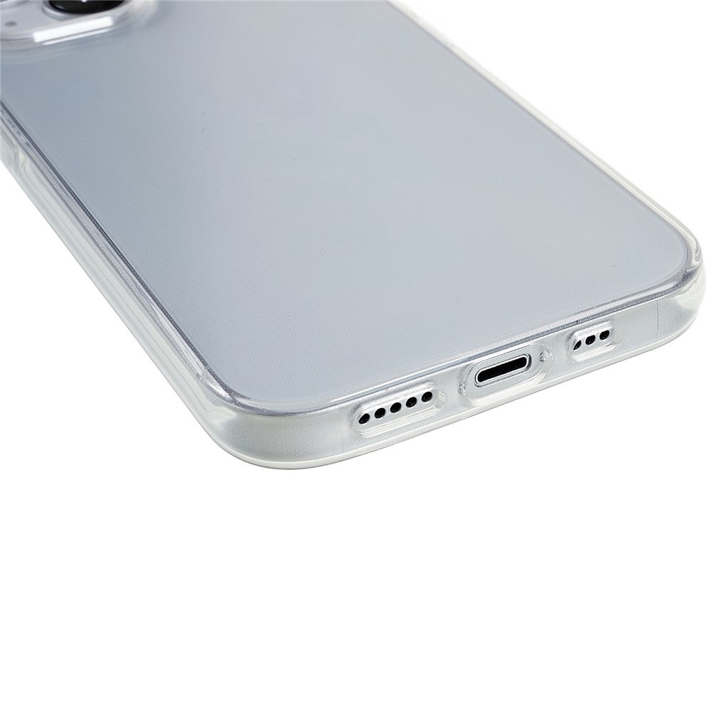 For iPhone 15 Plus Slim-Fit TPU Cell Phone Cover Dustproof Clear Phone Case Anti-Scratch Protector