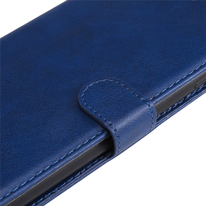 For iPhone 15 Case Solid Color Leather Mobile Cover Wallet Stand with Strap