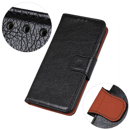 For iPhone 15 Split Leather Phone Case Nappa Texture Anti-drop Protective Cover with Stand Wallet