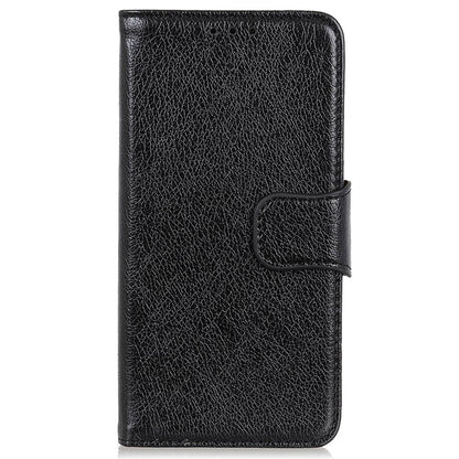 For iPhone 15 Split Leather Phone Case Nappa Texture Anti-drop Protective Cover with Stand Wallet