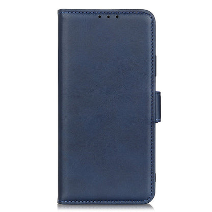 For iPhone 15 Plus Anti-Dust Stand Phone Case Cowhide Texture PU Leather Wallet Cover