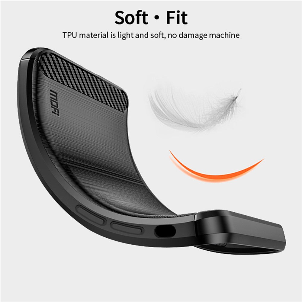MOFI JK TPU Series-1 for iPhone iPhone 15 Plus TPU Phone Case Carbon Fiber Anti-scratch Brushed Phone Cover