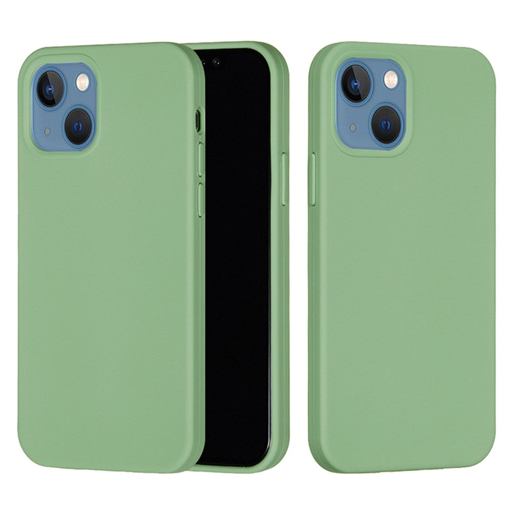 For iPhone 15 Plus Liquid Silicone Anti-drop Phone Case Soft Lining Back Cover