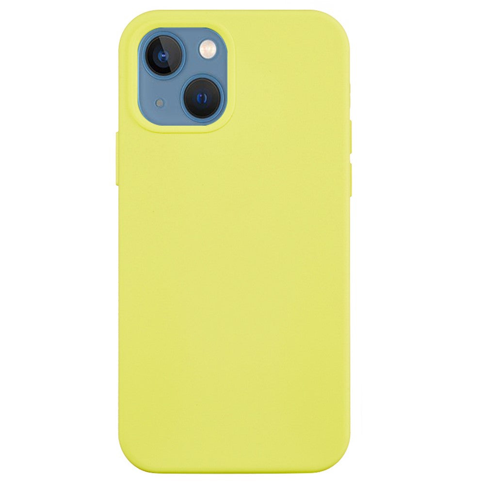 For iPhone 15 Plus Liquid Silicone Anti-drop Phone Case Soft Lining Back Cover