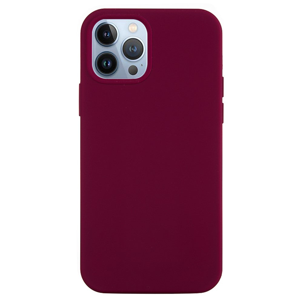 For iPhone 15 Pro Liquid Silicone Phone Case Soft Lining Anti-scratch Back Cover