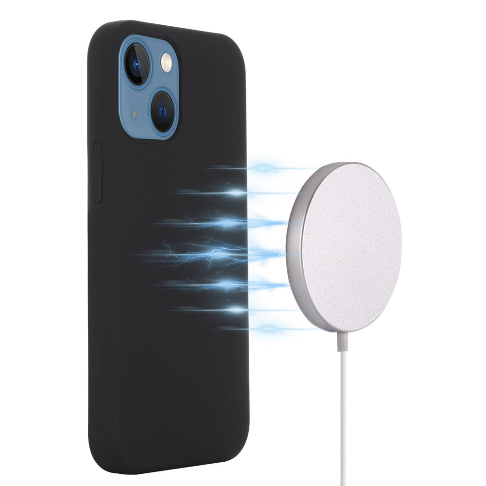 For iPhone 15 Plus Anti-Drop Phone Case Soft Silicone Phone Cover Compatible with MagSafe Wireless Charging