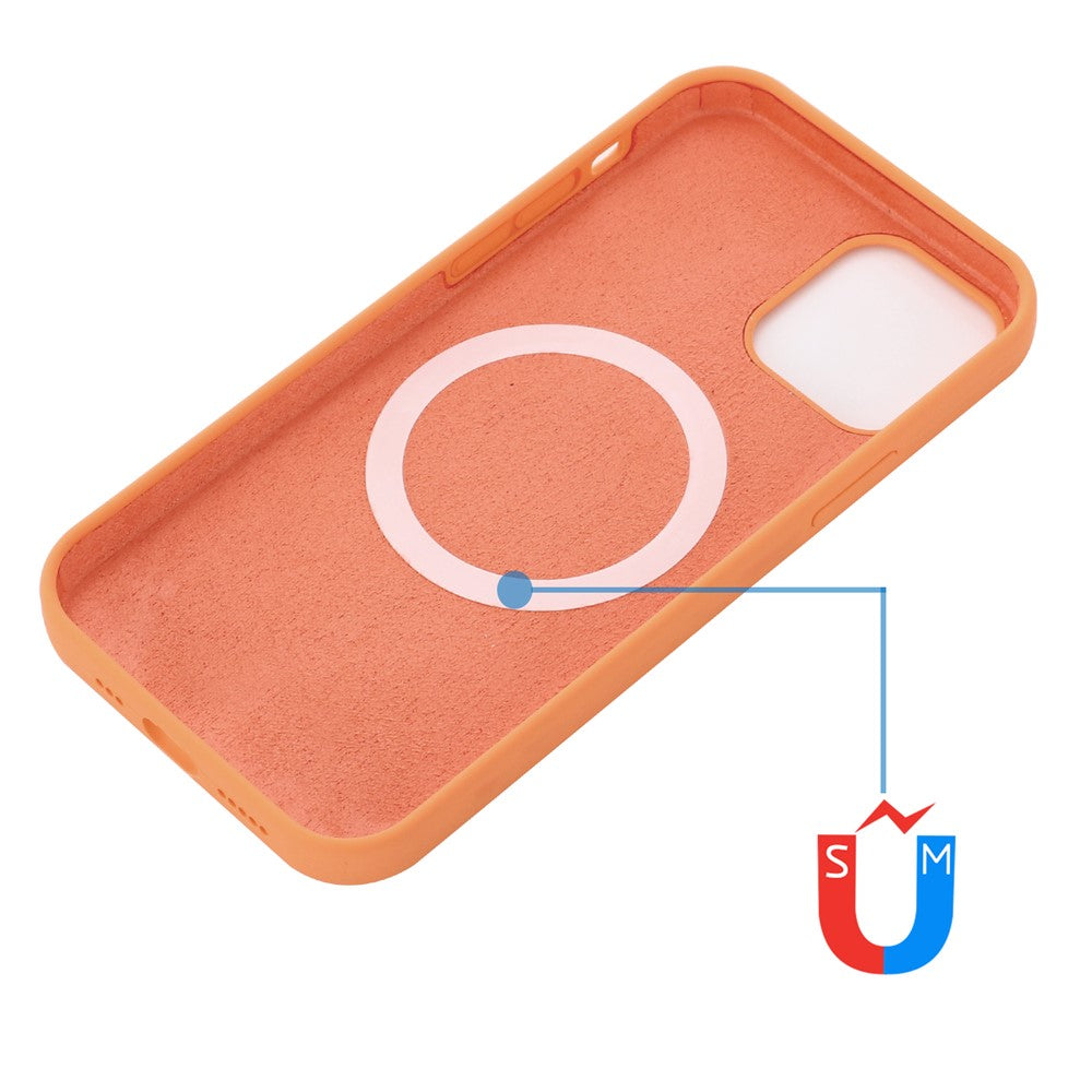 For iPhone 15 Pro Max Slim Phone Case Soft Silicone Phone Shell Compatible with MagSafe Wireless Charging