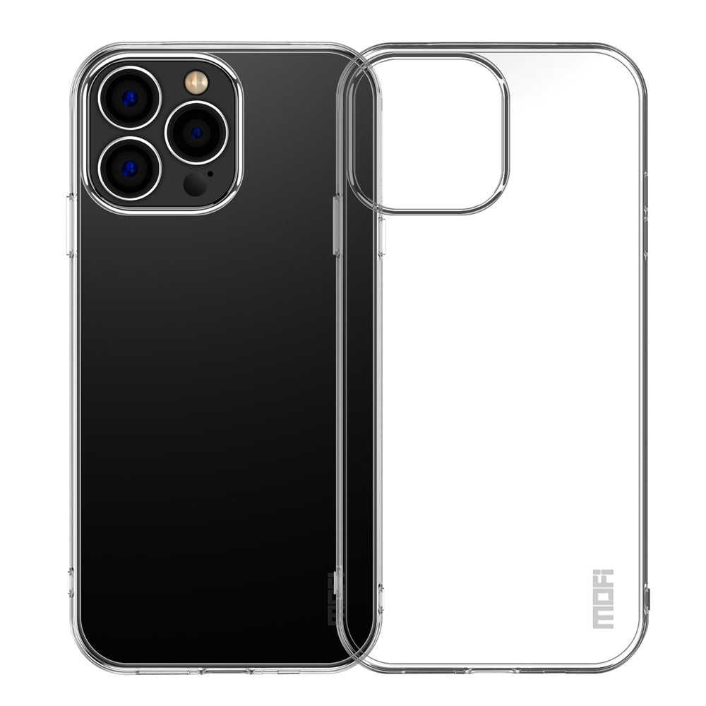 MOFI Transparent Phone Cover for iPhone 15 Pro Max , Anti-scratch Protective TPU Phone Case
