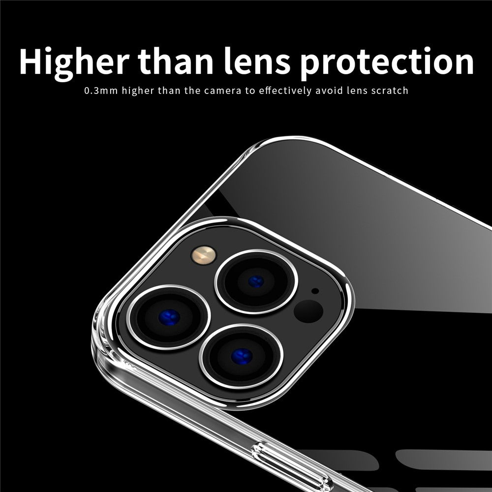 MOFI Transparent Phone Cover for iPhone 15 Pro Max , Anti-scratch Protective TPU Phone Case