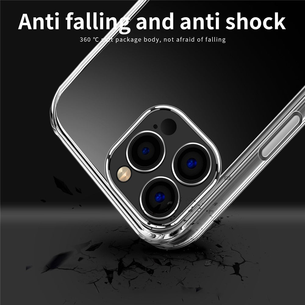 MOFI Transparent Phone Cover for iPhone 15 Pro Max , Anti-scratch Protective TPU Phone Case