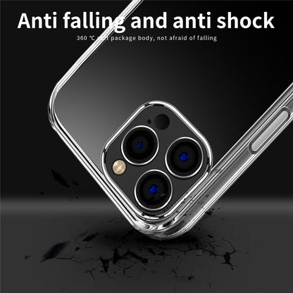 MOFI Transparent Phone Cover for iPhone 15 Pro Max , Anti-scratch Protective TPU Phone Case