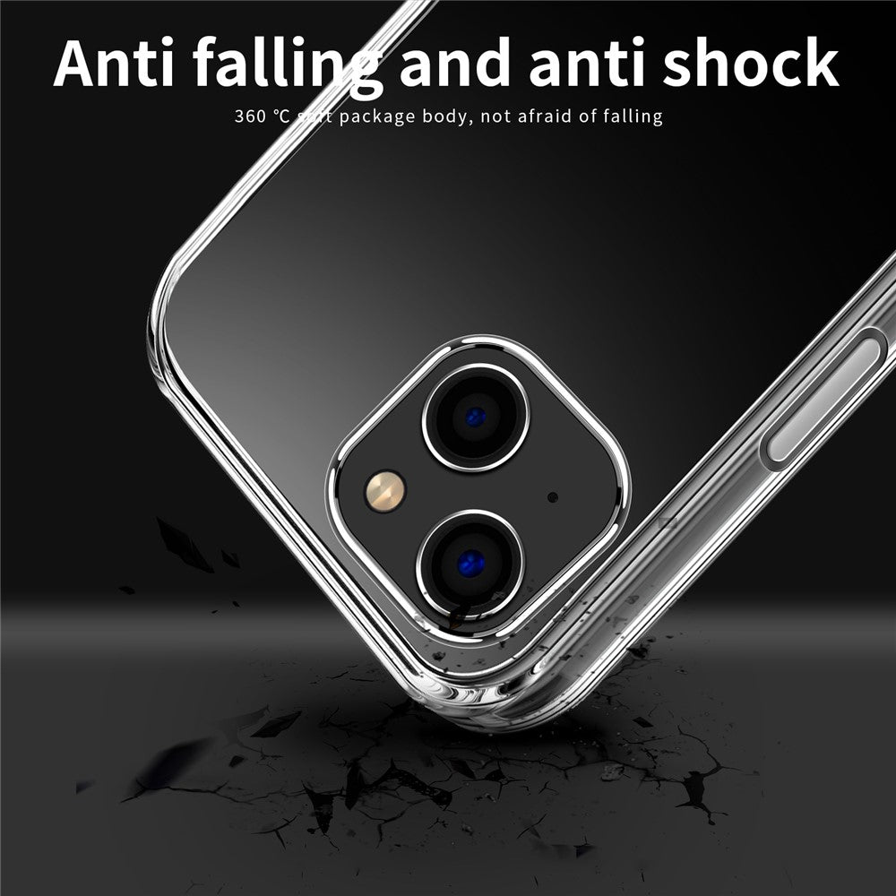 MOFI Soft TPU Phone Cover for iPhone 15 , Scratch-resistant Ultra Clear Mobile Phone Case
