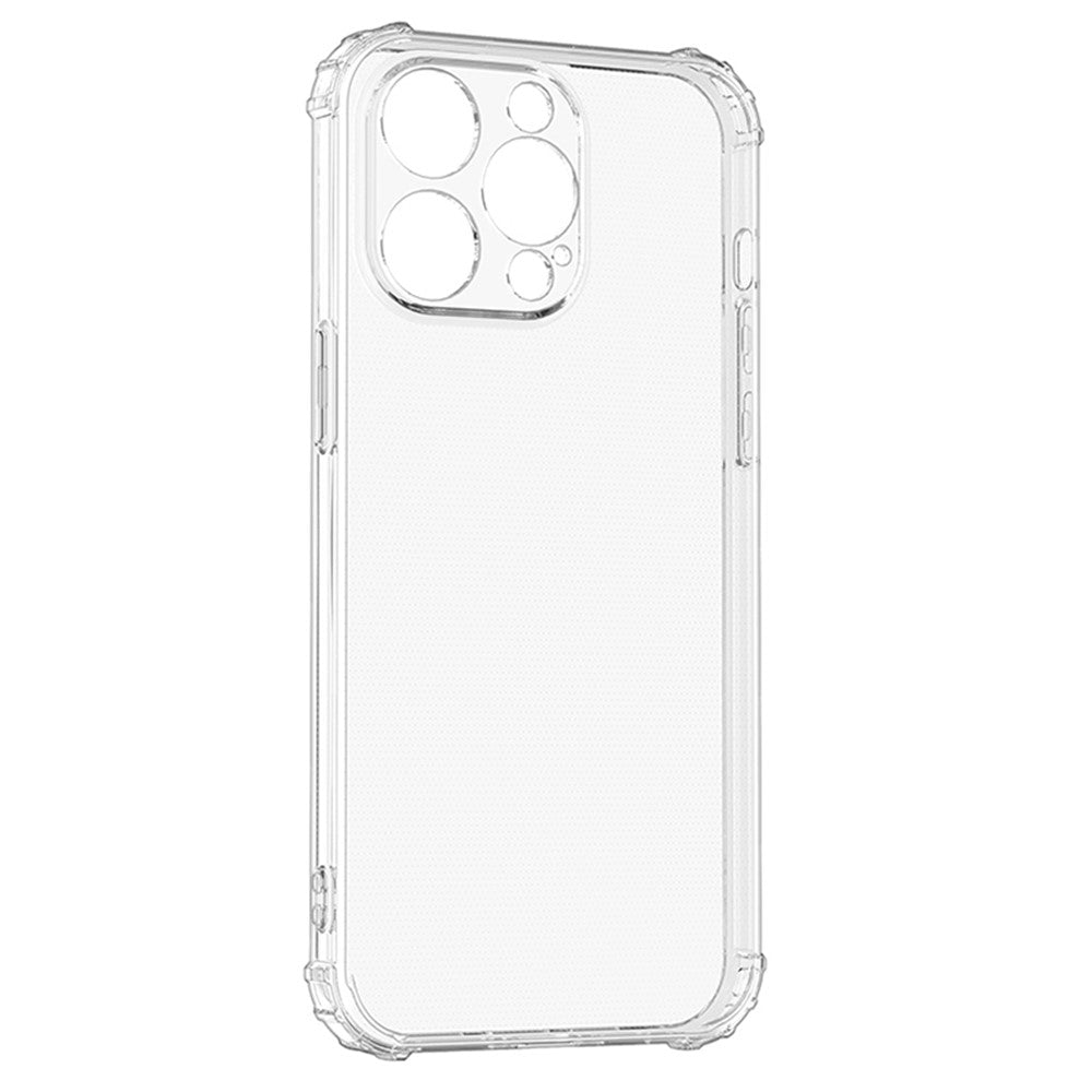 For iPhone 15 Pro Max HD Clear Phone Case Four Corner Drop Protection TPU Cell Phone Shell Cover