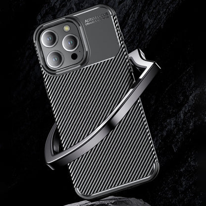 Soft TPU Phone Case for iPhone 15 Pro Max , Anti-scratch Carbon Fiber Texture Phone Cover