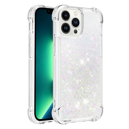 For iPhone 15 Pro Max TPU Case Glitter Quicksand Shockproof Phone Back Cover