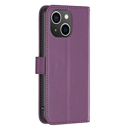 BINFEN COLOR BF17 For iPhone 15 Plus TPU+PU Leather Phone Cover Stand Design Wallet Case