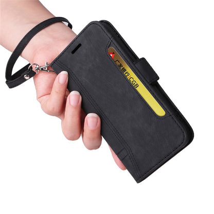 BETOPNICE 001 For iPhone 15 Plus Shockproof PU Leather Stand Cover Multifunction Wallet Cell Phone Case