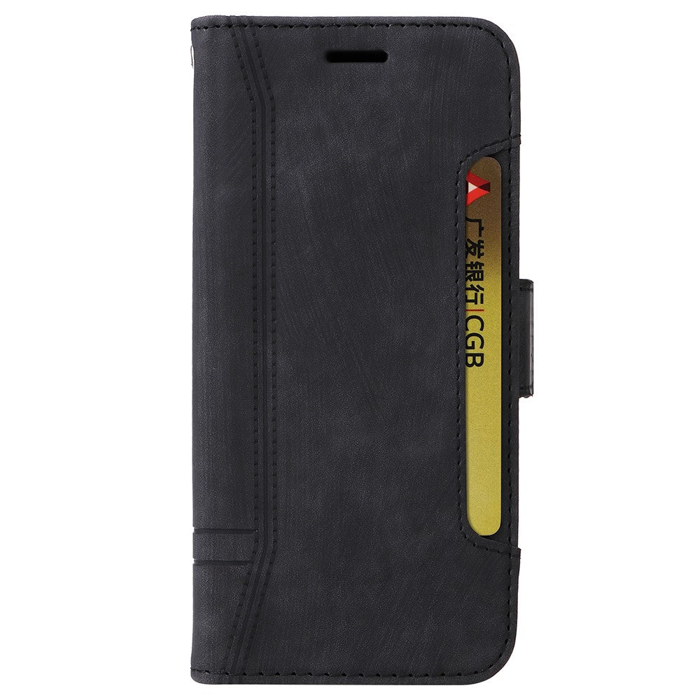 BETOPNICE 001 For iPhone 15 Plus Shockproof PU Leather Stand Cover Multifunction Wallet Cell Phone Case