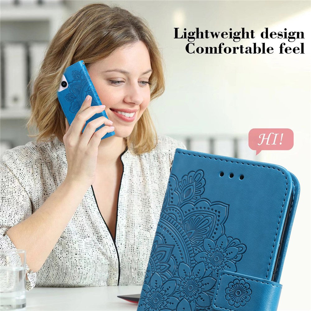 For iPhone 15 Plus Case Floral Pattern PU Leather Wallet Stand Phone Cover