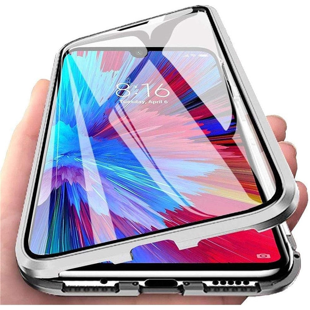 For iPhone 15 Pro Max Full Body Case Magnetic Tempered Glass Double-Sided Phone Case