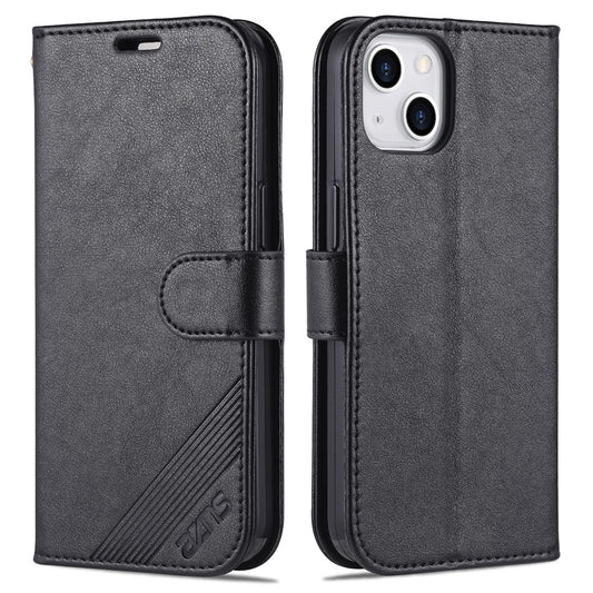 AZNS Phone Wallet Case for iPhone 15 Plus , Stand PU Leather + TPU Phone Cover