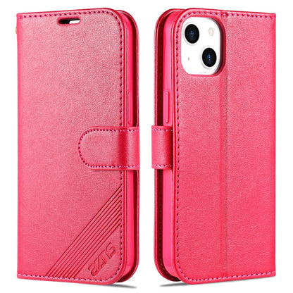 AZNS Phone Wallet Case for iPhone 15 Plus , Stand PU Leather + TPU Phone Cover