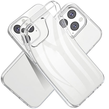 Anti-fingerprint Phone Case for iPhone 15 Pro , Transparent Soft TPU Protective Phone Cover
