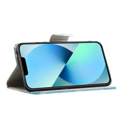 For iPhone 15 Plus PU Leather Wallet Case Pattern Printing Stand Phone Cover
