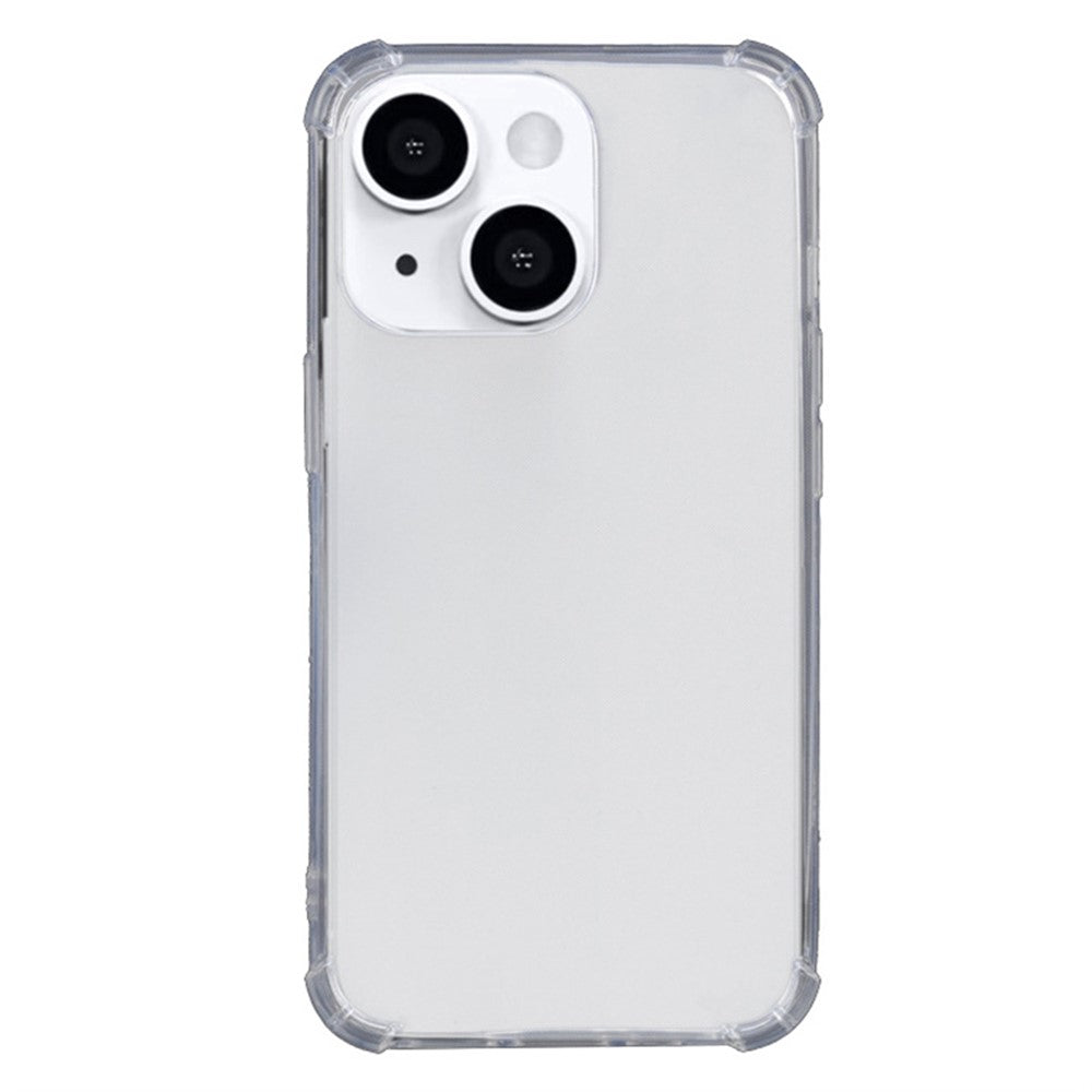 For iPhone 15 Plus TPU Protective Case Transparent Four Corners Drop Resistant Phone Cover